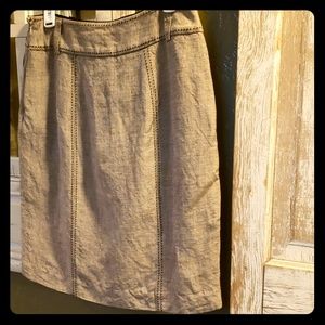 WHBM linen stitch skirt